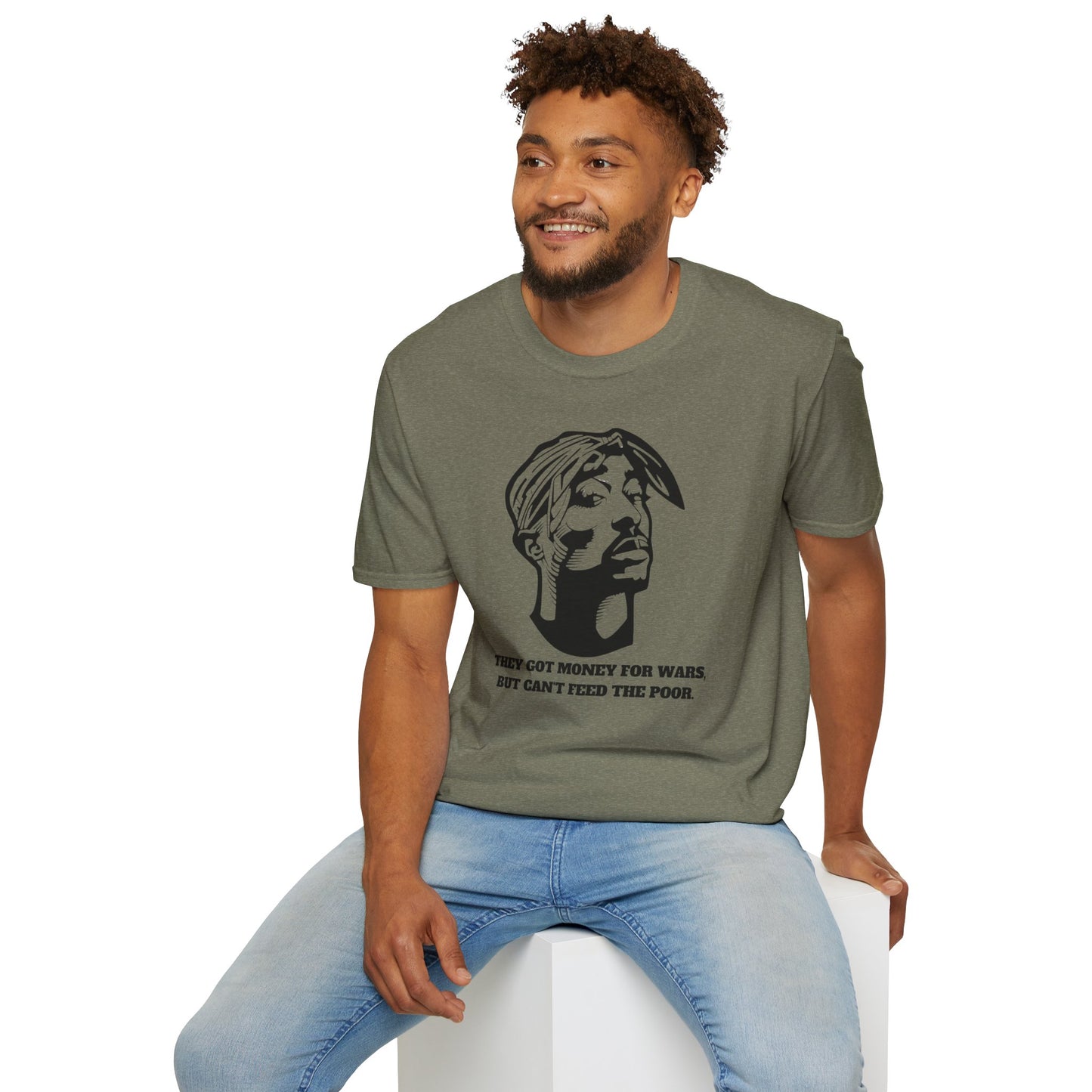 2pac  Unisex Softstyle T-Shirt - Social Justice Statement Tee