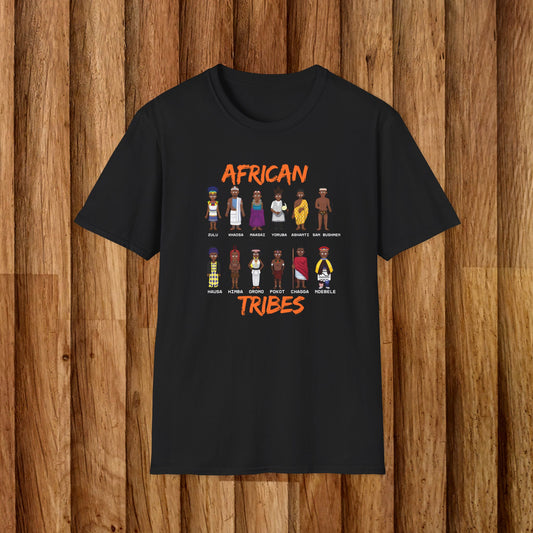 African Tribes Unisex Softstyle T-Shirt - Celebrate Culture & Diversity