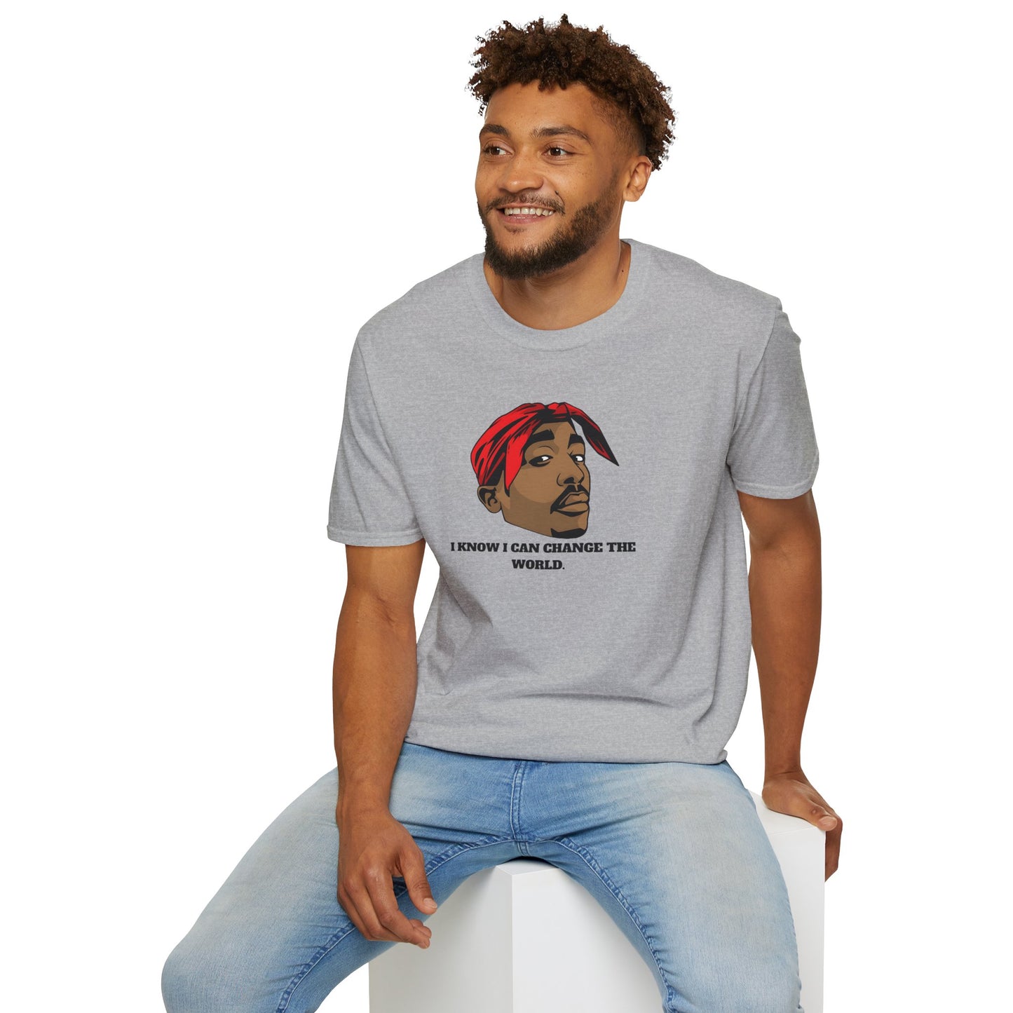 2Pac Inspirational Unisex T-Shirt - 'I Know I Can Change the World'