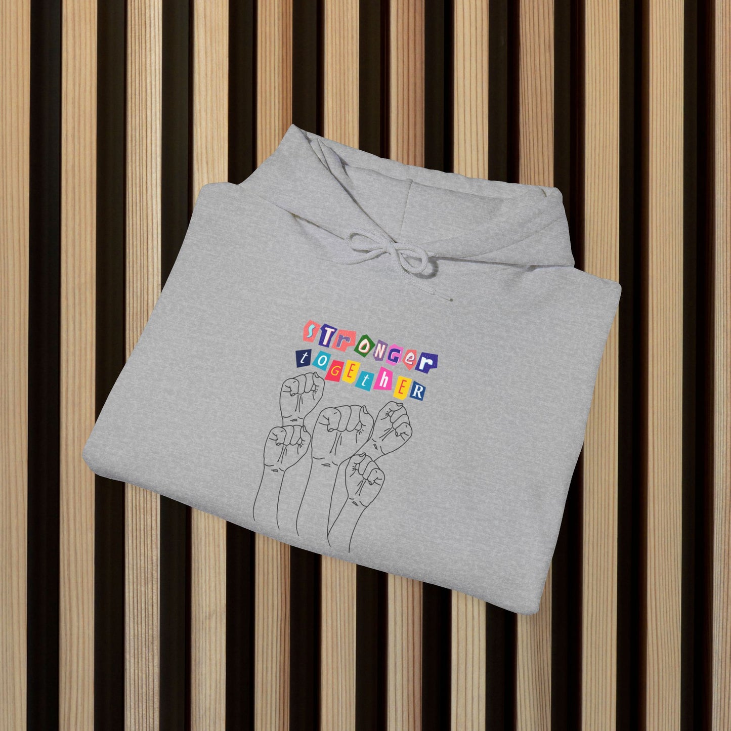 Stronger together Hooded Sweatshirt - Unisex Heavy Blend™ - Celebrate Unity