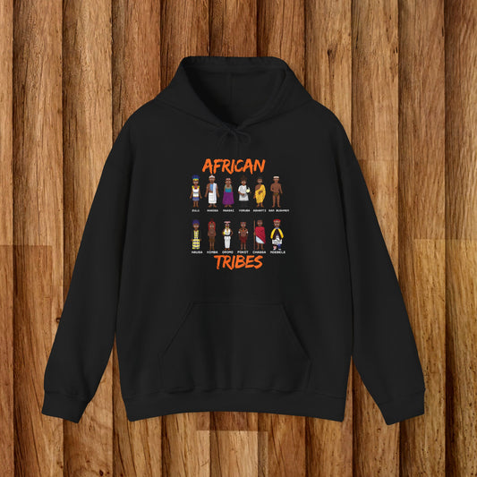 African Tribes Graphic Hoodie - Unisex Heavy Blend Sweatshirt