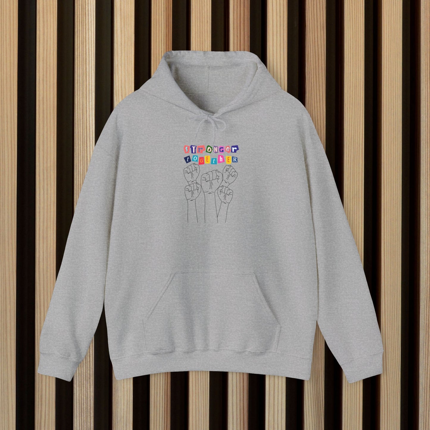 Stronger together Hooded Sweatshirt - Unisex Heavy Blend™ - Celebrate Unity