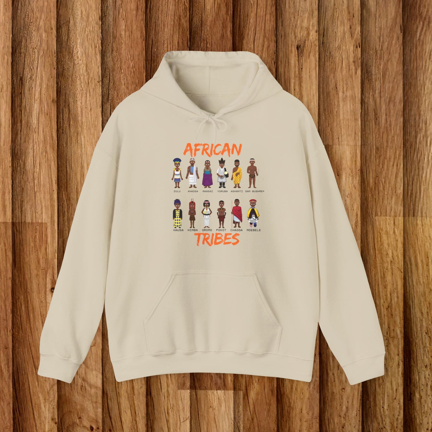 African Tribes Unisex Heavy Blend Hoodie - Celebrating Diversity and Culture