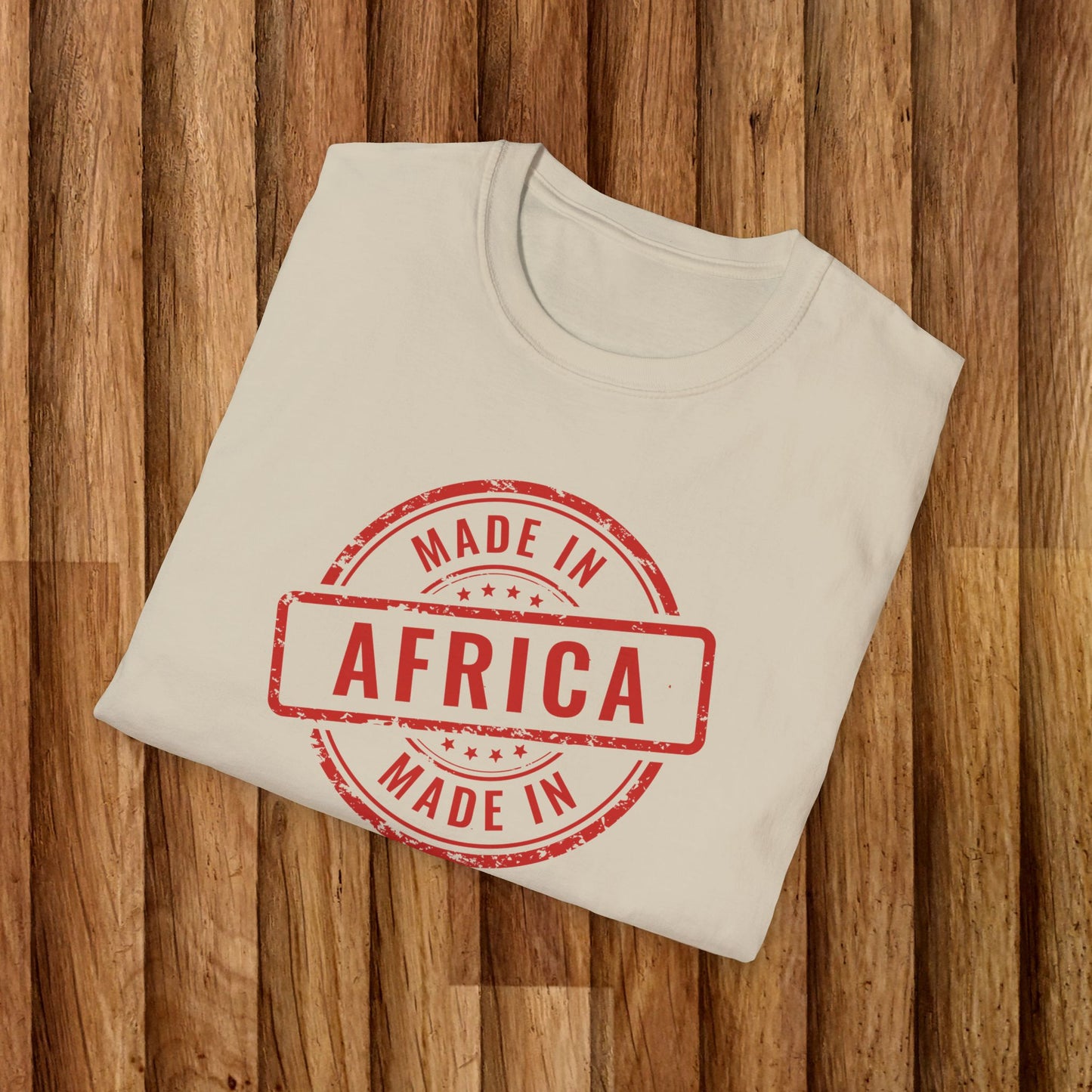 Unisex Softstyle T-Shirt - 'Made in Africa' Graphic Tee for Cultural Celebration