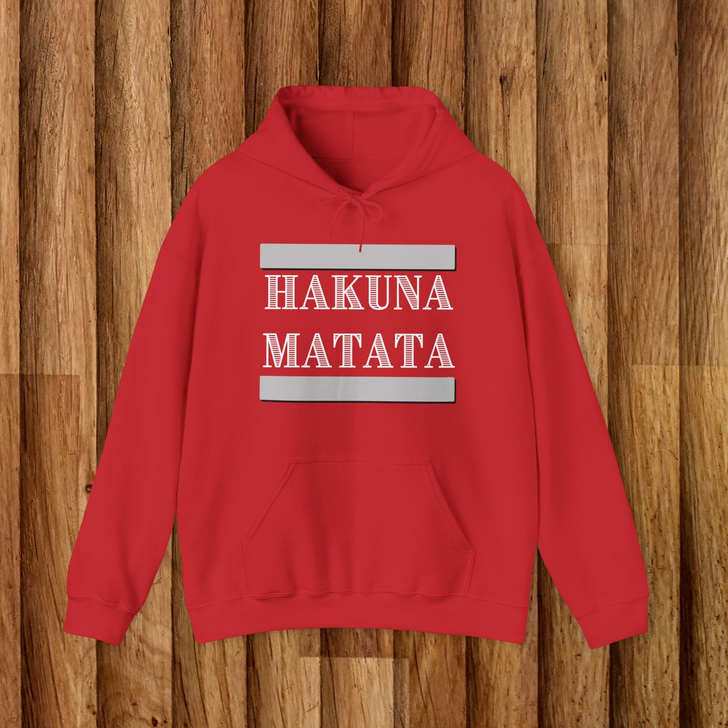 Hakuna Matata Unisex Hooded Sweatshirt – Cozy, Fun, and Inspirational Apparel