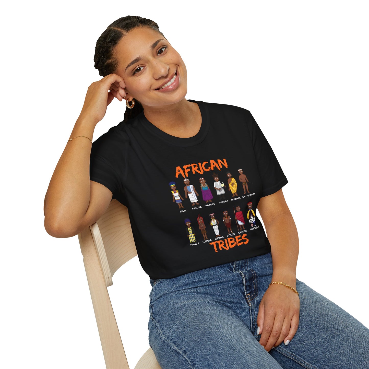 African Tribes Unisex Softstyle T-Shirt - Celebrate Culture & Diversity