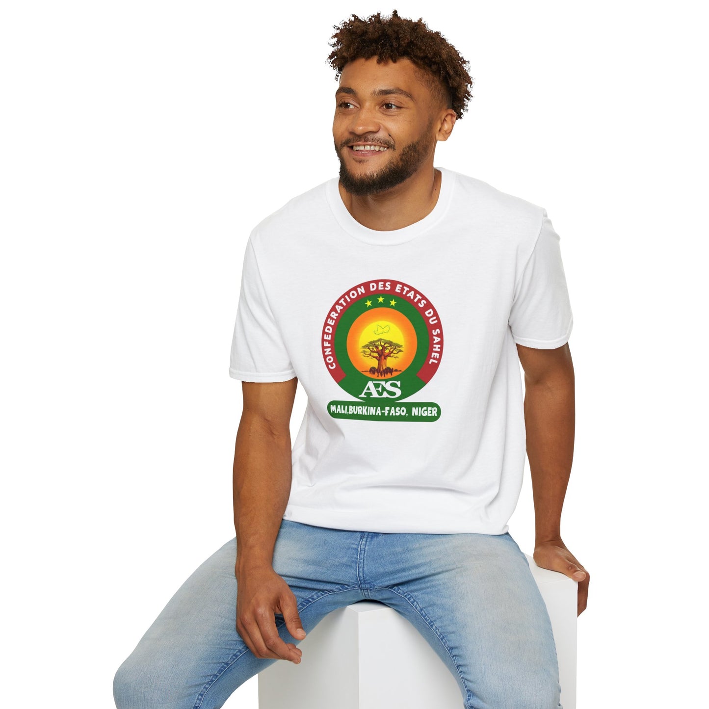 AES Unisex Softstyle T-Shirt - Sahel Federation Graphic Tee