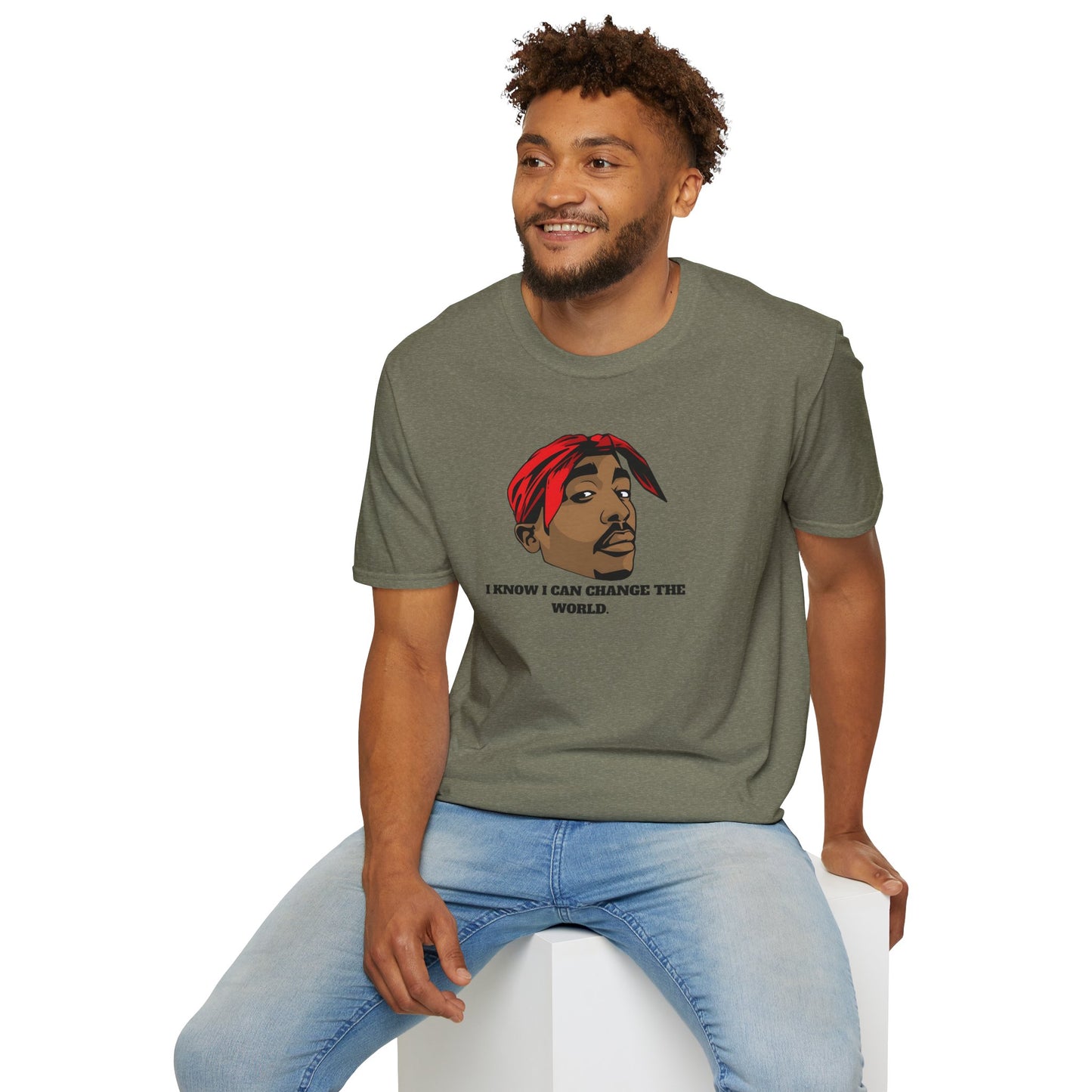 2Pac Inspirational Unisex T-Shirt - 'I Know I Can Change the World'