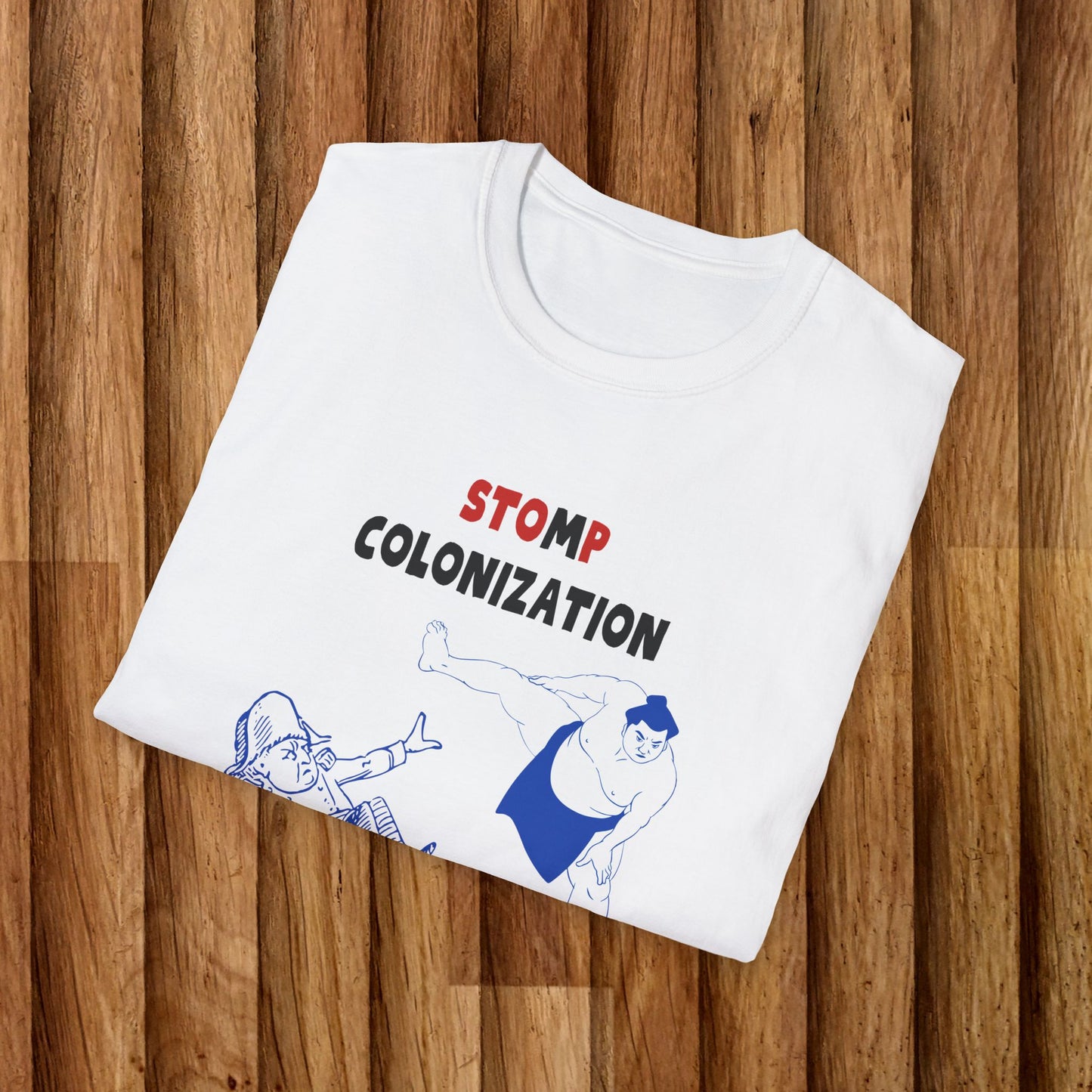 Stomp Colonization Unisex Softstyle T-Shirt - Bold Activist Tee for Social Justice