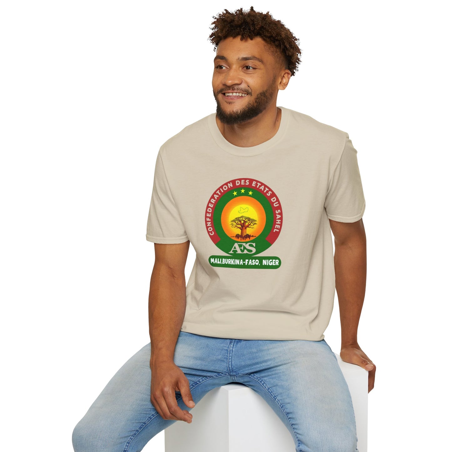 AES Unisex Softstyle T-Shirt - Sahel Federation Graphic Tee