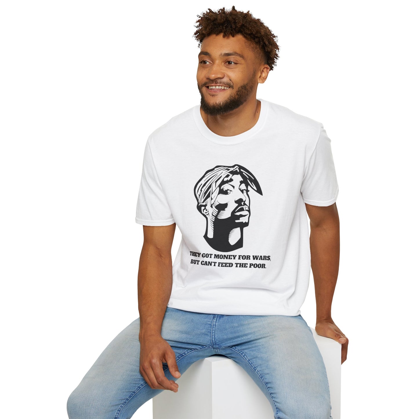 2pac  Unisex Softstyle T-Shirt - Social Justice Statement Tee