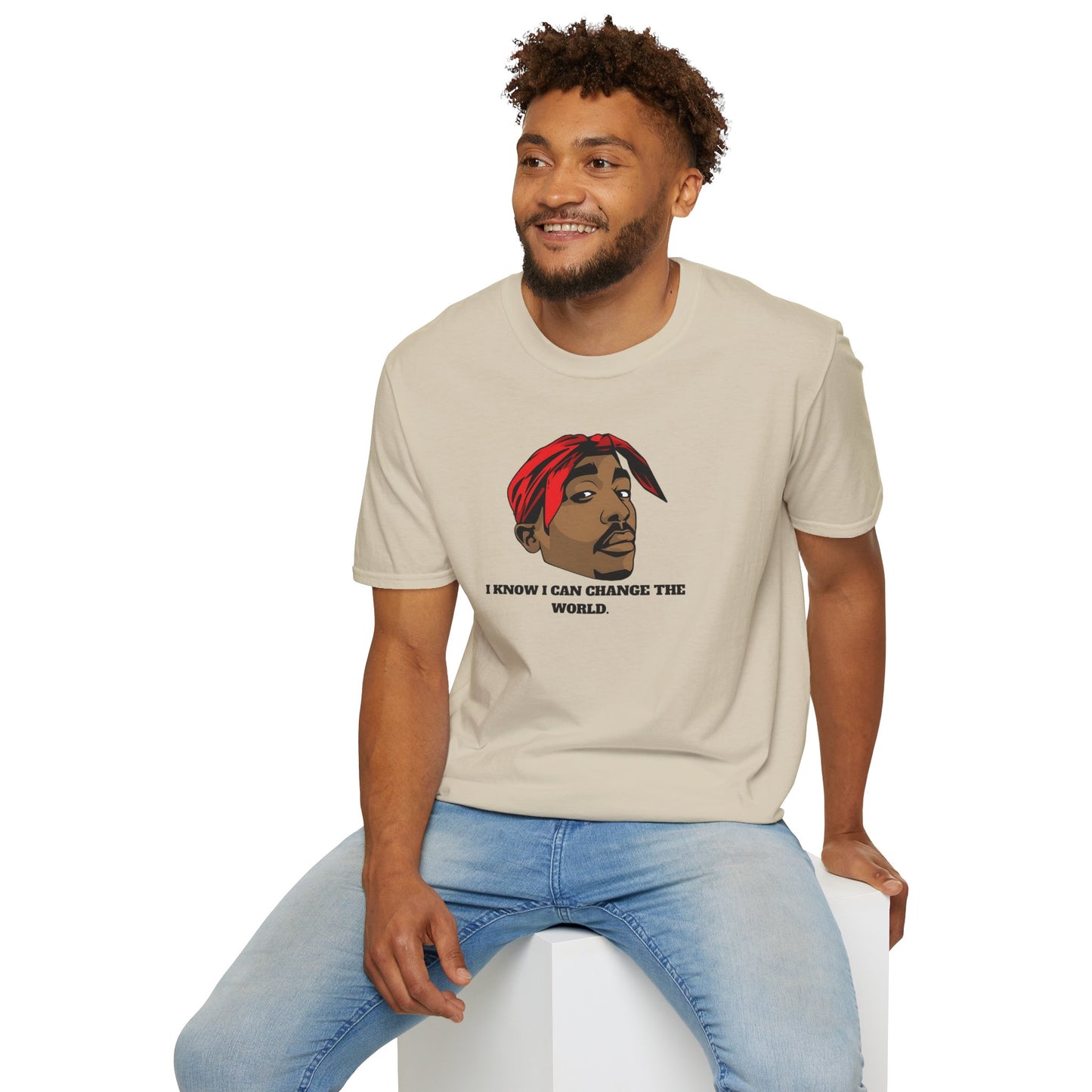 2Pac Inspirational Unisex T-Shirt - 'I Know I Can Change the World'