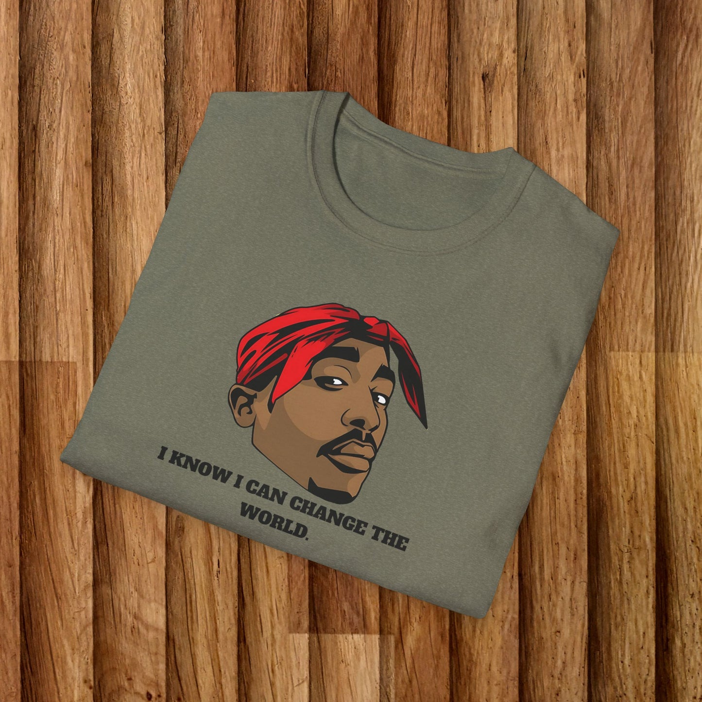 2Pac Inspirational Unisex T-Shirt - 'I Know I Can Change the World'