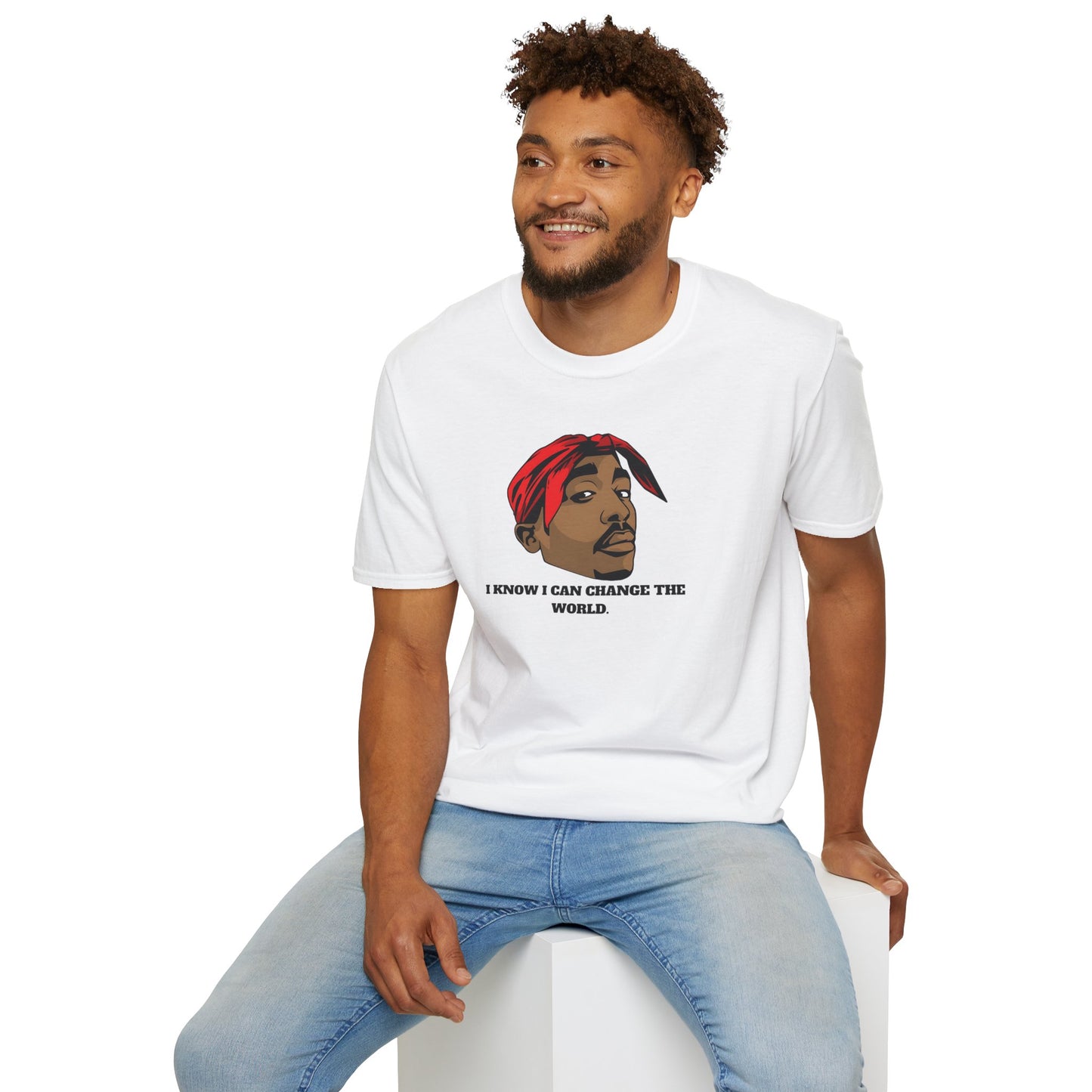 2Pac Inspirational Unisex T-Shirt - 'I Know I Can Change the World'