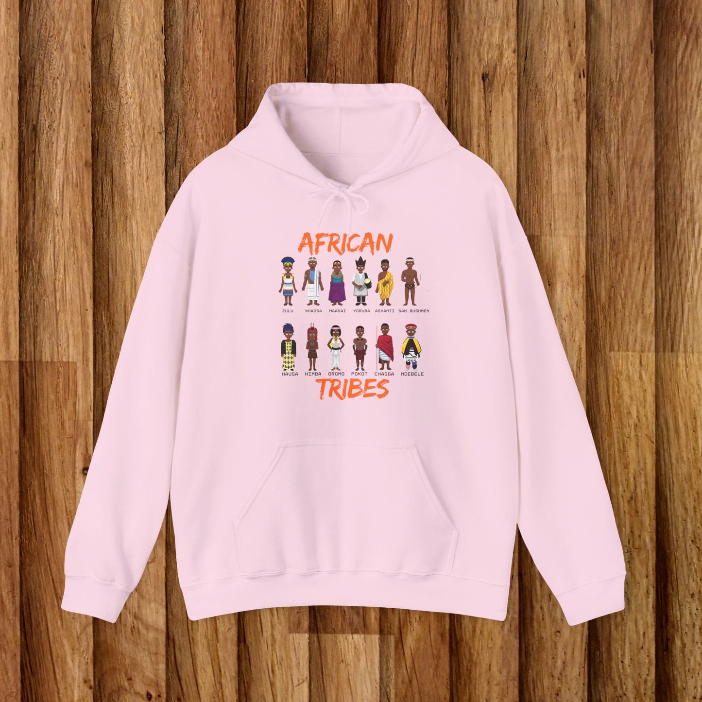 African Tribes Unisex Heavy Blend Hoodie - Celebrating Diversity and Culture