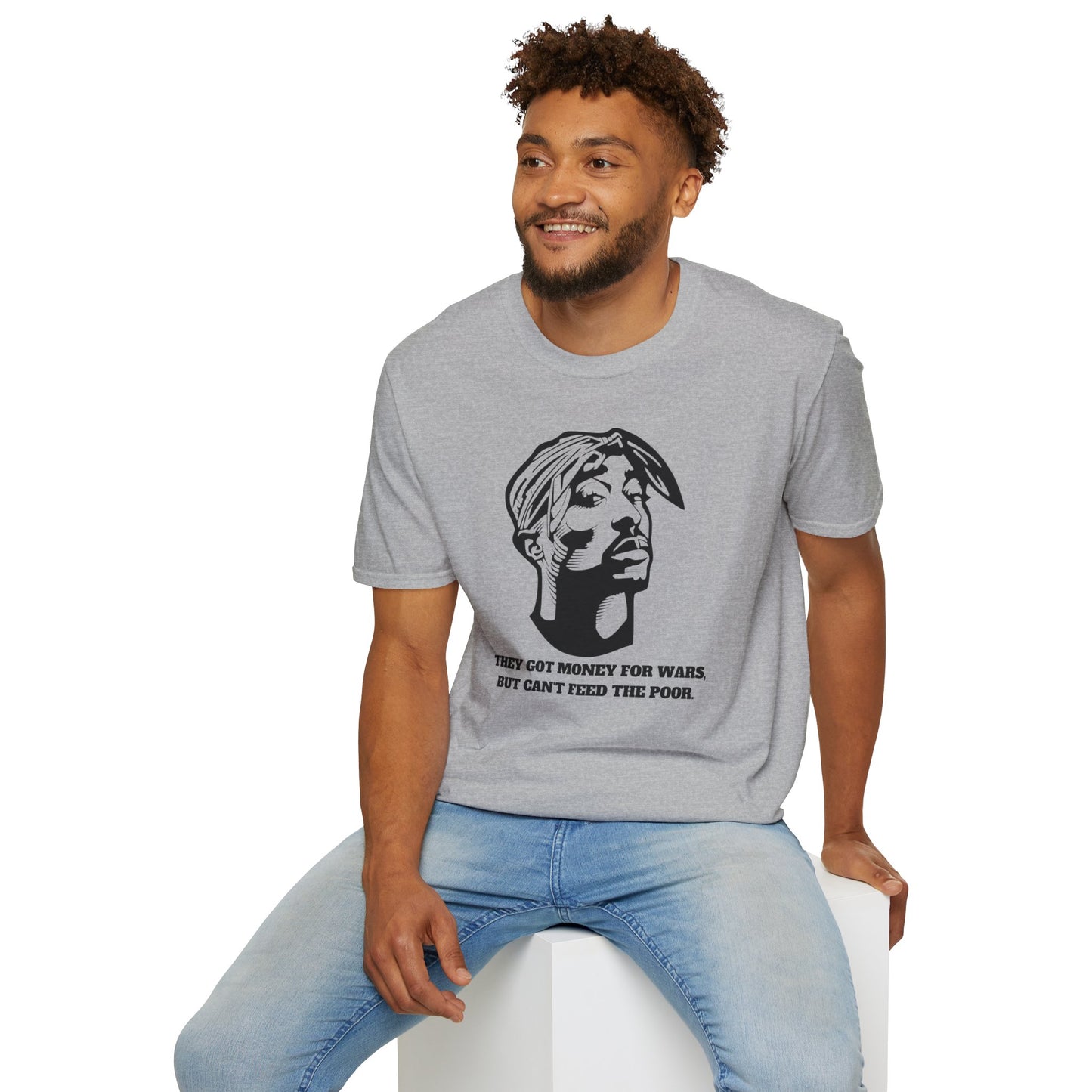 2pac  Unisex Softstyle T-Shirt - Social Justice Statement Tee