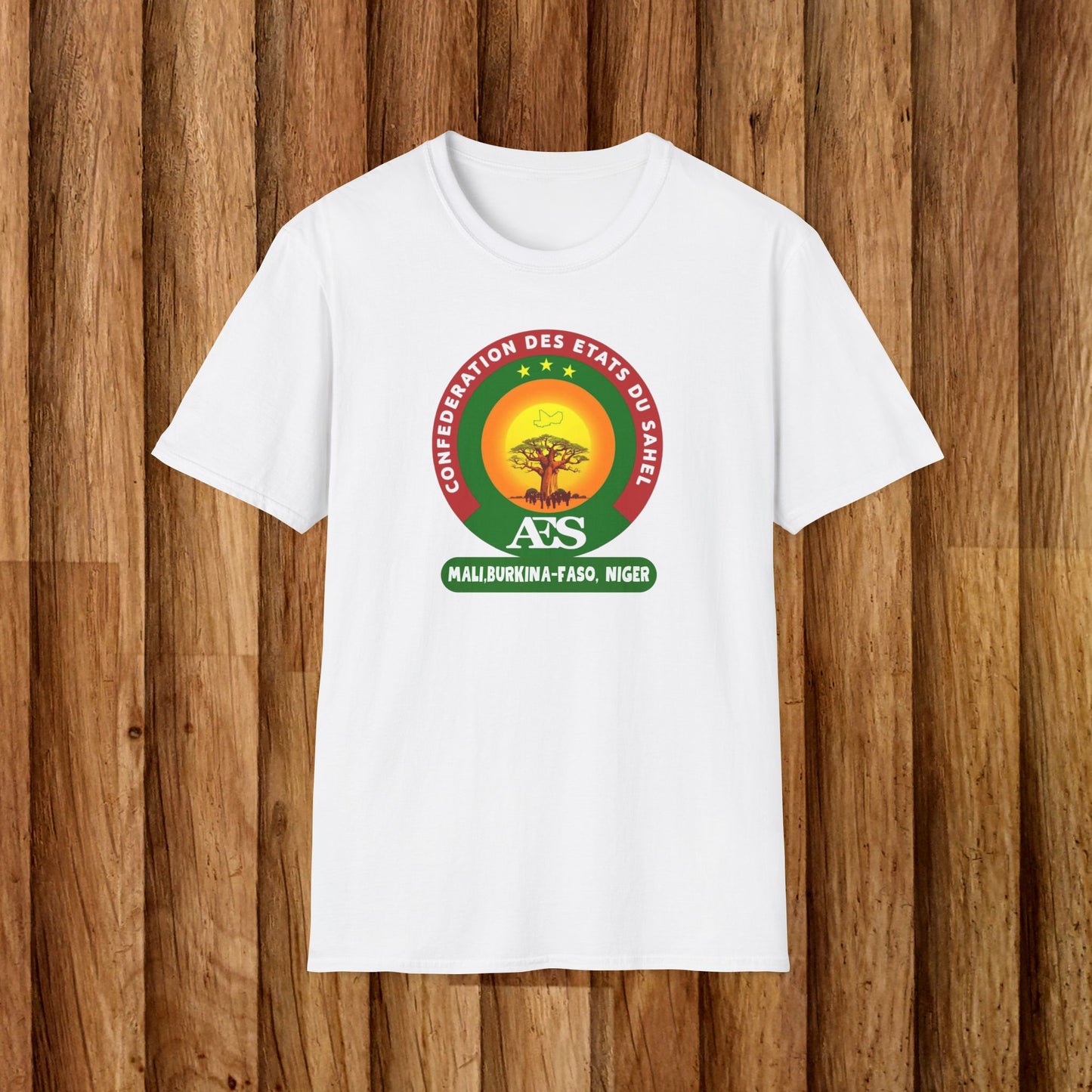 AES Unisex Softstyle T-Shirt - Sahel Federation Graphic Tee