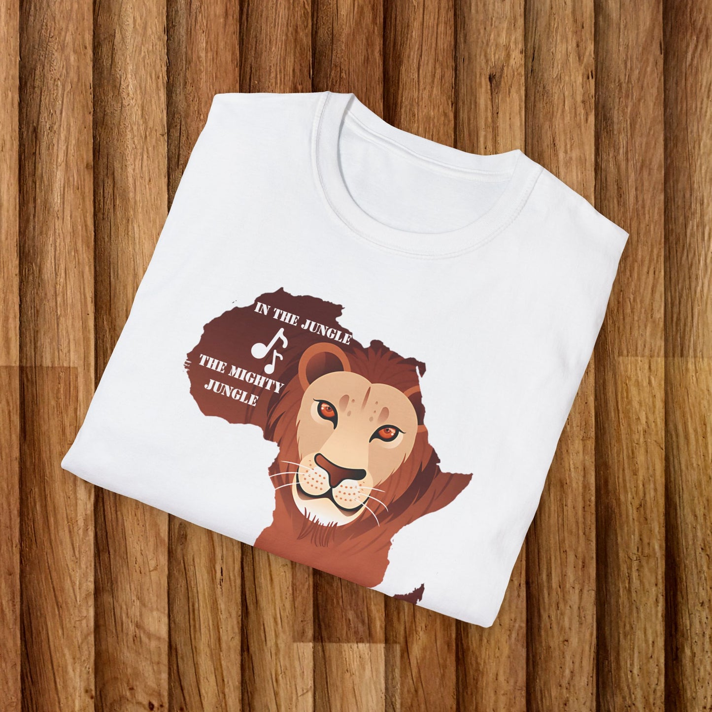 African Lion Graphic Unisex Softstyle T-Shirt - Nature Lover Tee