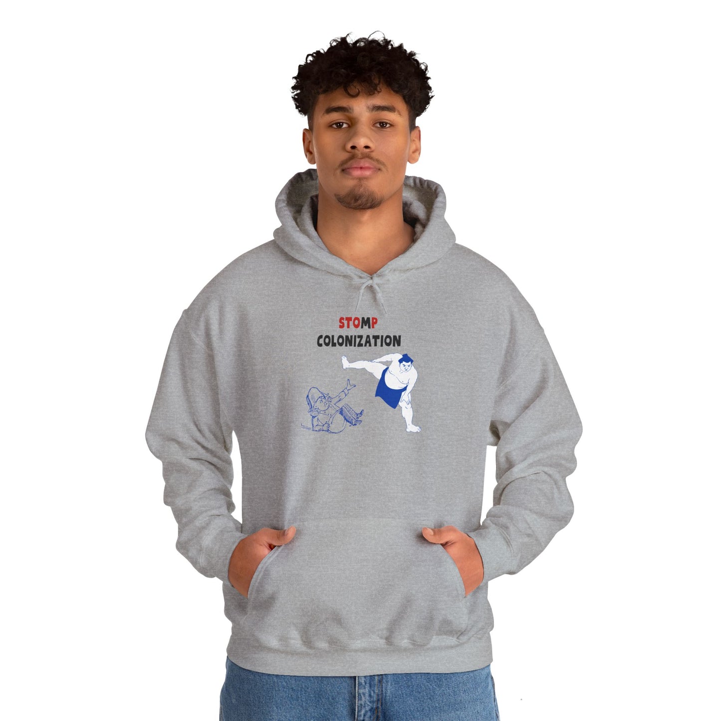 Stomp Colonization Unisex Heavy Blend™ Hoodie - Comfortable & Bold Statement Wear