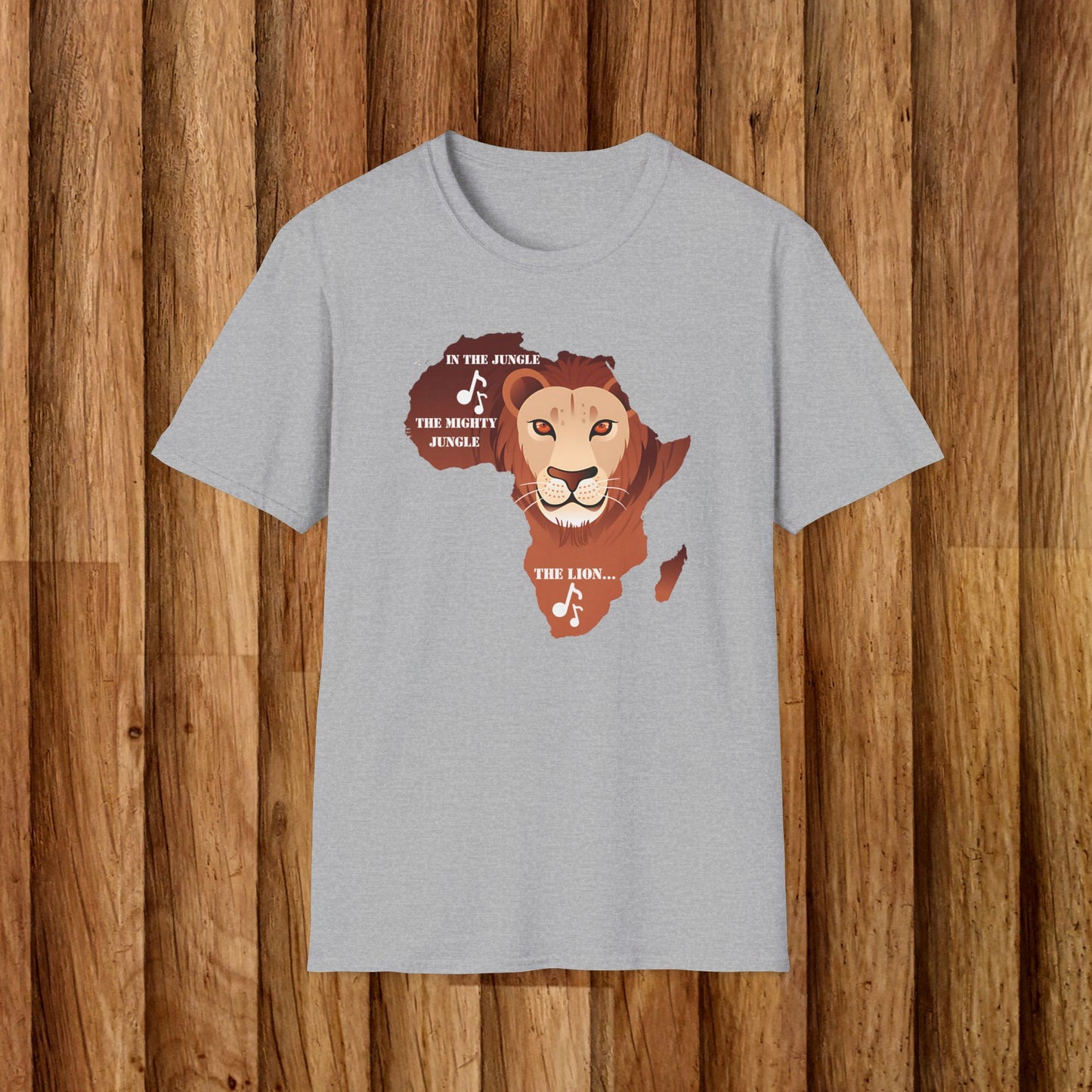 African Lion Graphic Unisex Softstyle T-Shirt - Nature Lover Tee