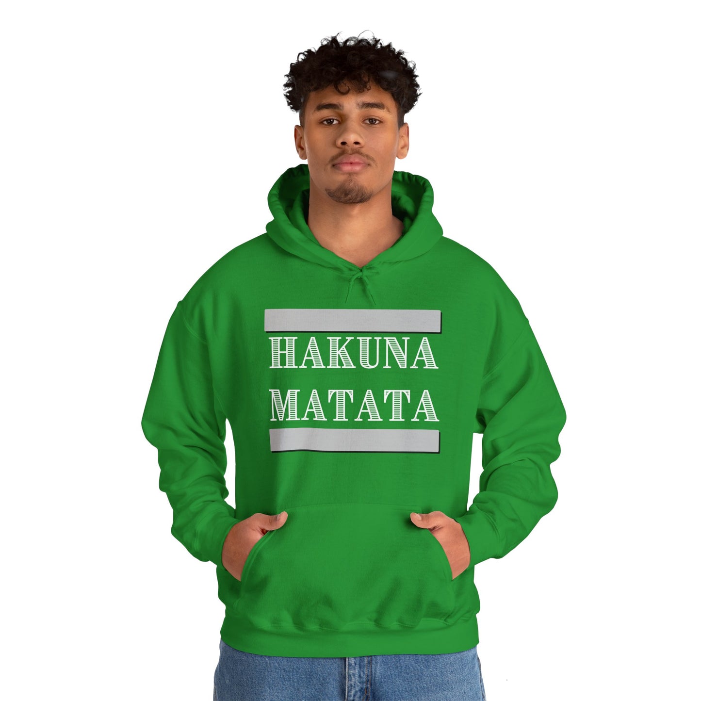 Hakuna Matata Unisex Hooded Sweatshirt – Cozy, Fun, and Inspirational Apparel