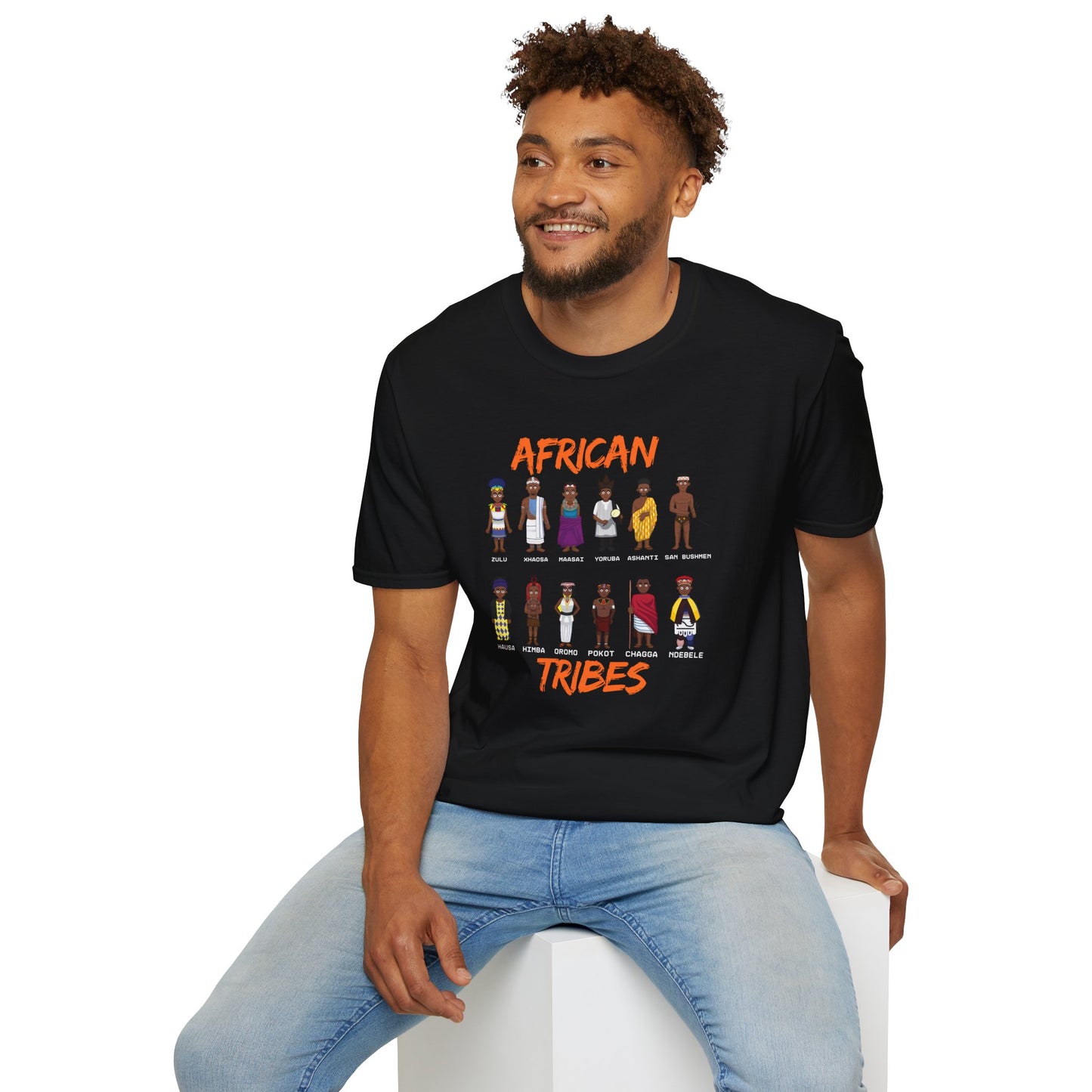 African Tribes Unisex Softstyle T-Shirt - Celebrate Culture & Diversity