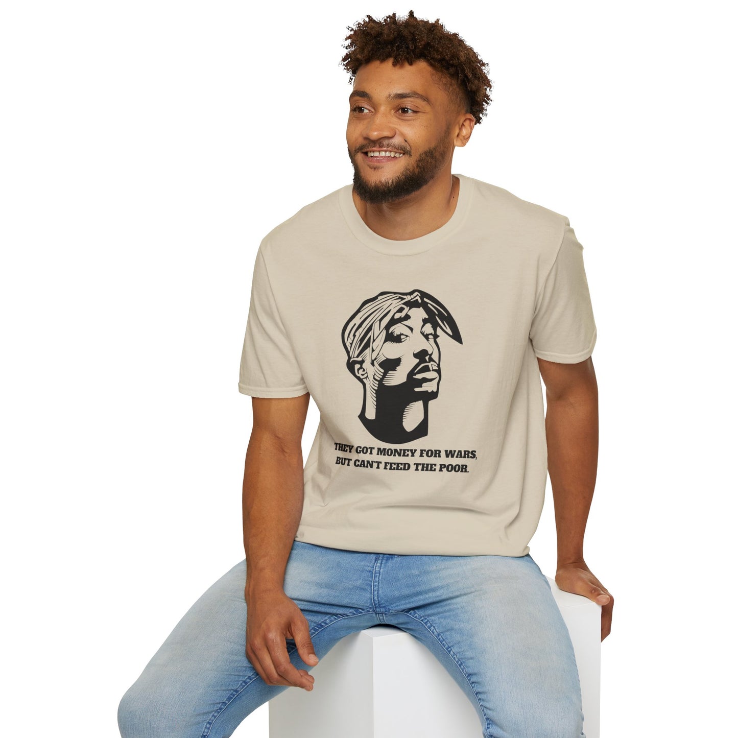 2pac  Unisex Softstyle T-Shirt - Social Justice Statement Tee