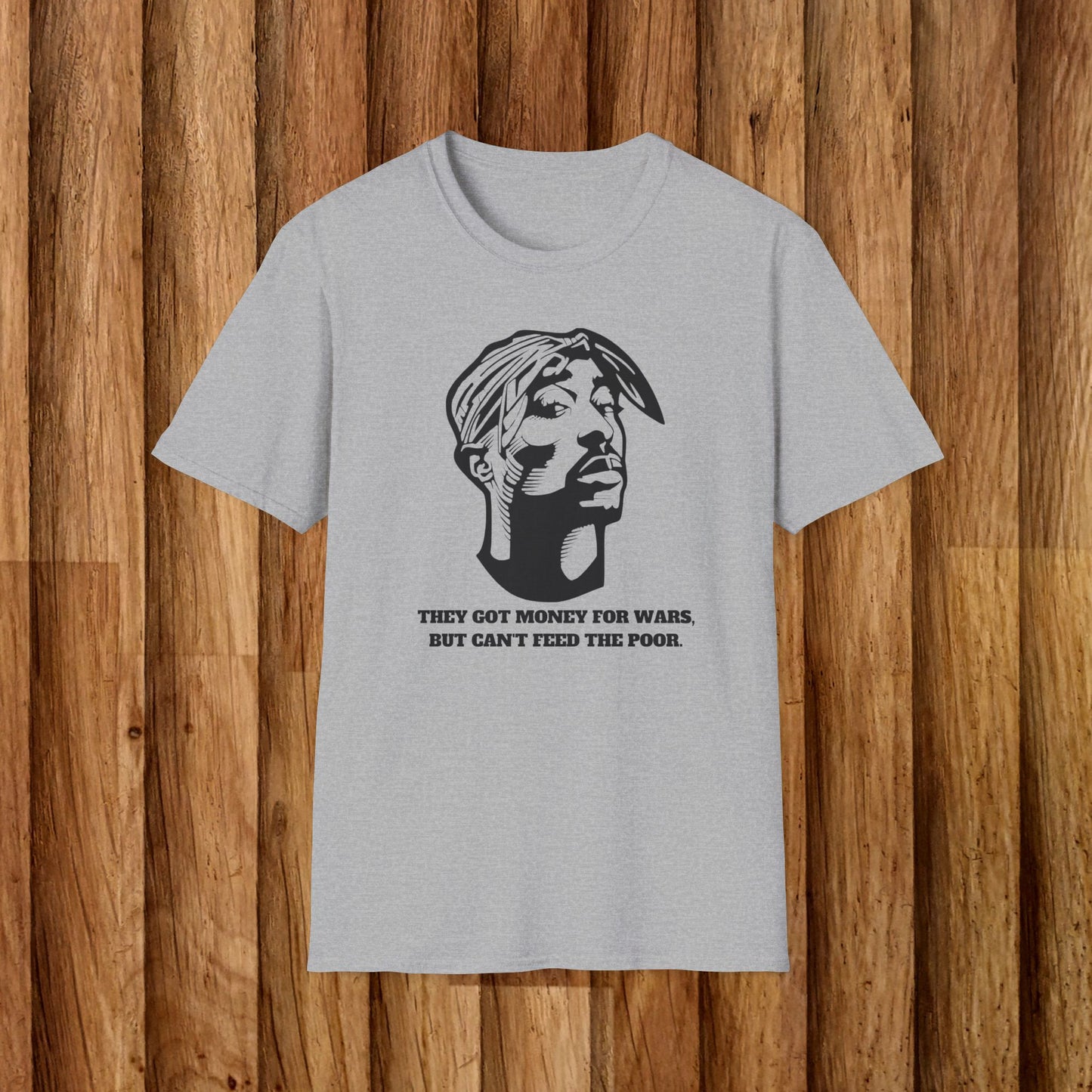 2pac  Unisex Softstyle T-Shirt - Social Justice Statement Tee