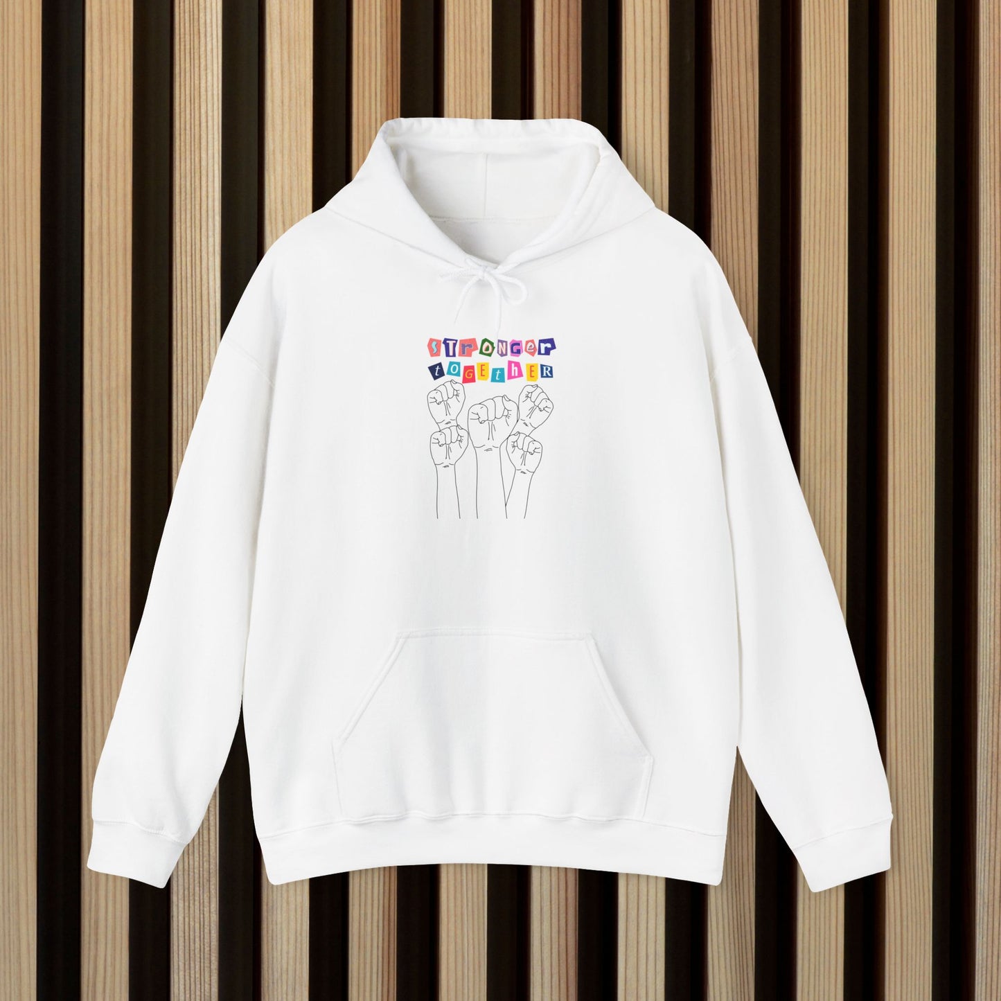 Stronger together Hooded Sweatshirt - Unisex Heavy Blend™ - Celebrate Unity