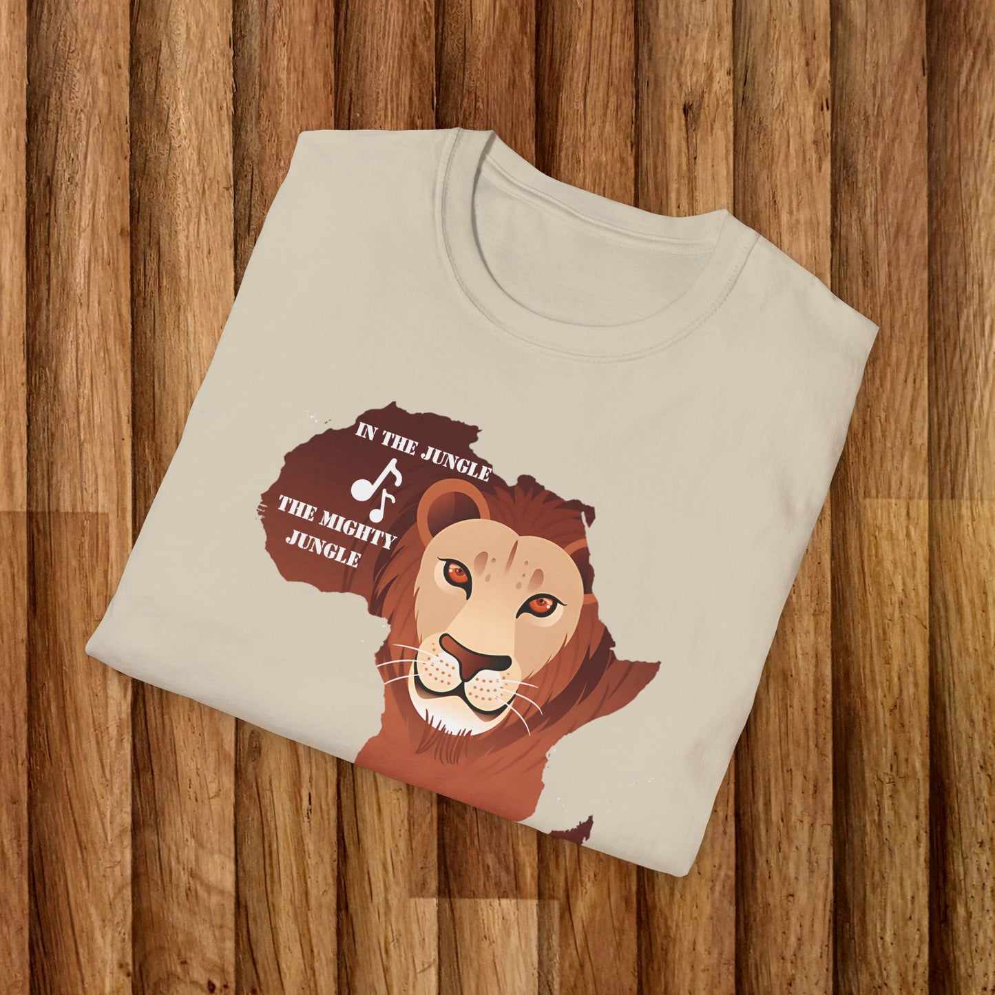 African Lion Graphic Unisex Softstyle T-Shirt - Nature Lover Tee