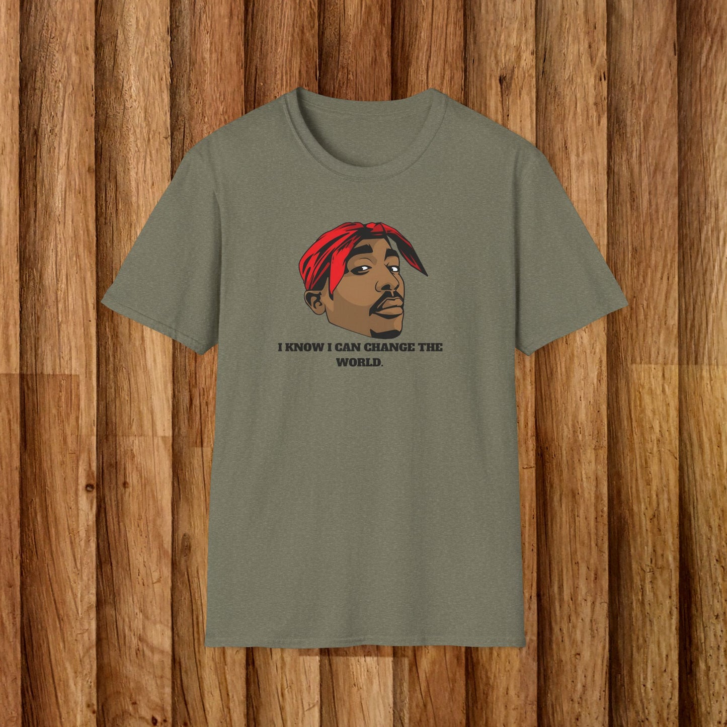 2Pac Inspirational Unisex T-Shirt - 'I Know I Can Change the World'