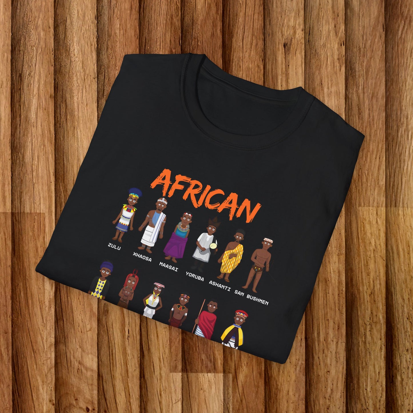 African Tribes Unisex Softstyle T-Shirt - Celebrate Culture & Diversity